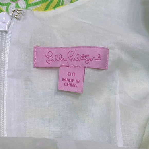 NWOT Lilly Pulitzer Liz Shift Dress Sweet Tarty in Crazy Cat House Print Size 00 - Picture 10 of 12